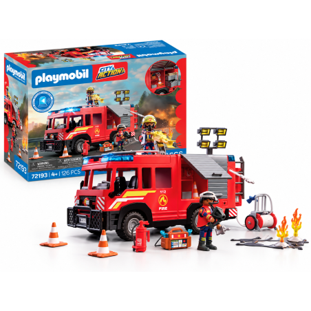 Playmobil City Action Camión De Rescate En Caso De Incendios 72193 De Playmobil