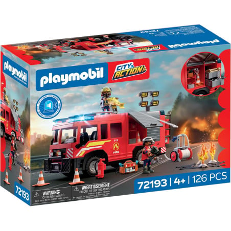 Playmobil City Action Camión De Rescate En Caso De Incendios 72193