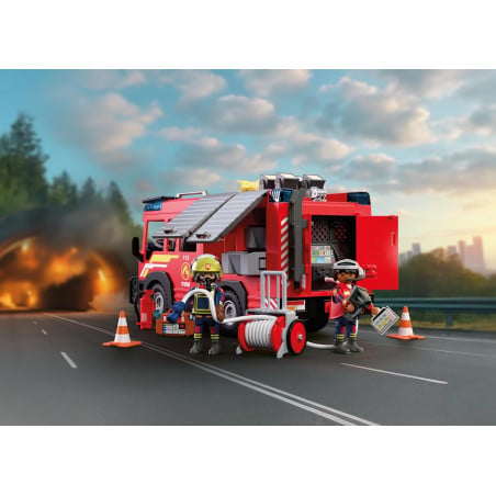 Playmobil City Action Camión De Rescate En Caso De Incendios 72193