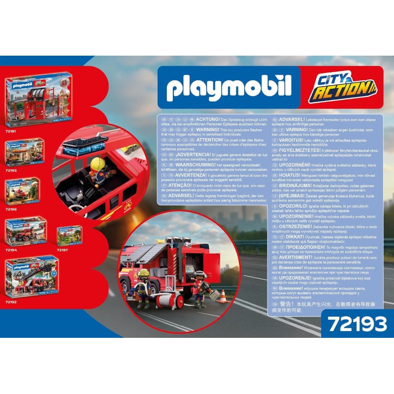 Playmobil City Action Camión De Rescate En Caso De Incendios 72193