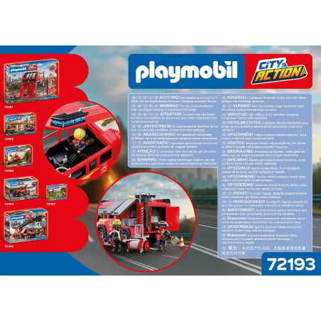Playmobil City Action Camión De Rescate En Caso De Incendios 72193