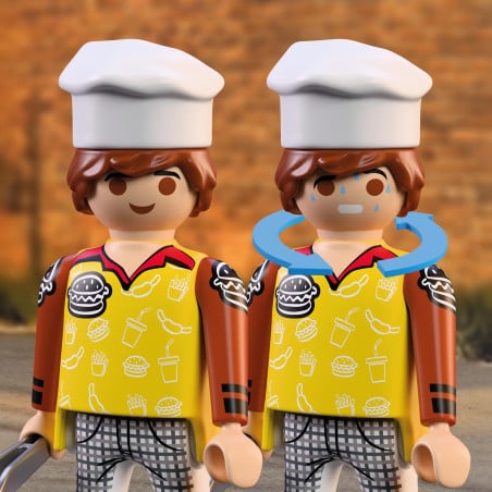 Playmobil City Action Quad De Bomberos Con Hamburguesería 72195