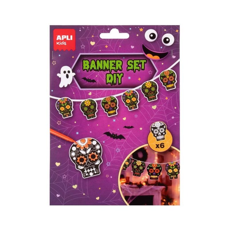 DIY Guirnalda Calaveras Halloween Apli