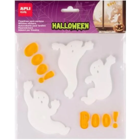 Pegatinas Gel Halloween Fantasmas para Ventanas APLI Kids