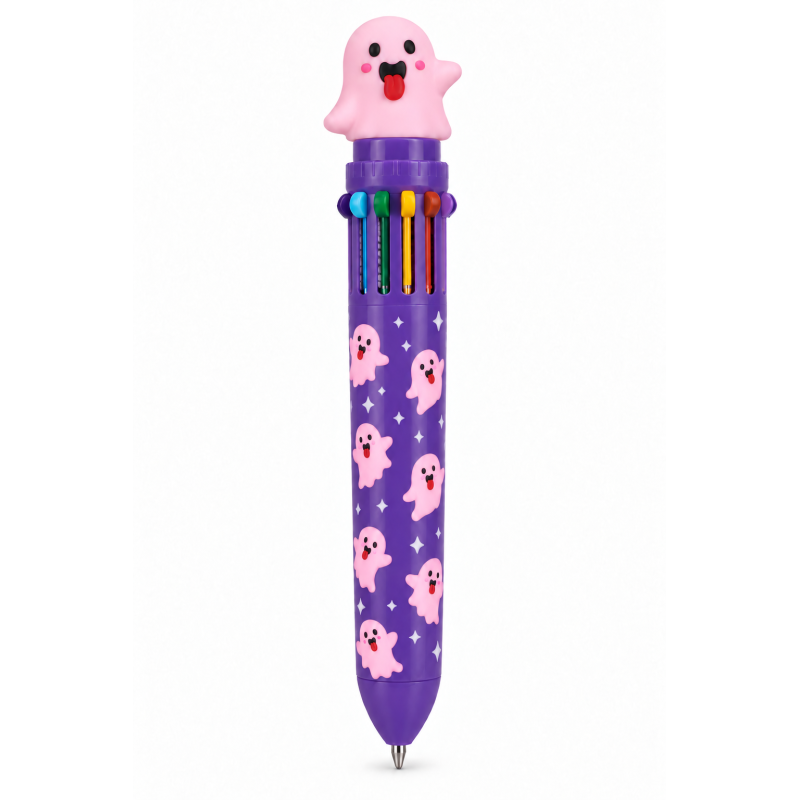 Bolígrafo Multicolor Halloween Fantasma Rosa