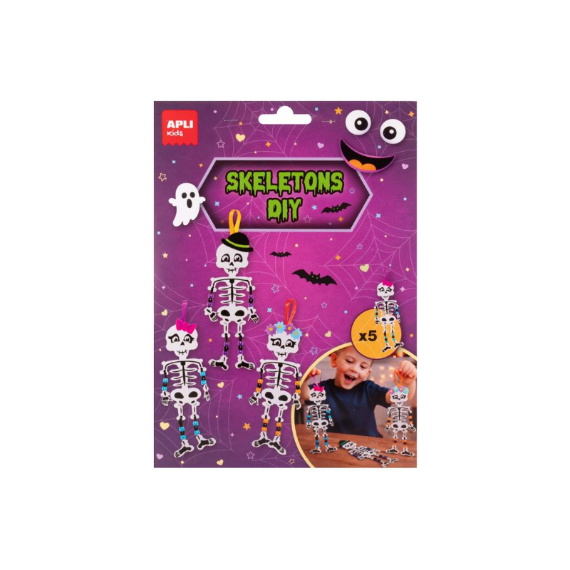Kit Manualidades Halloween Esqueletos APLI Kids