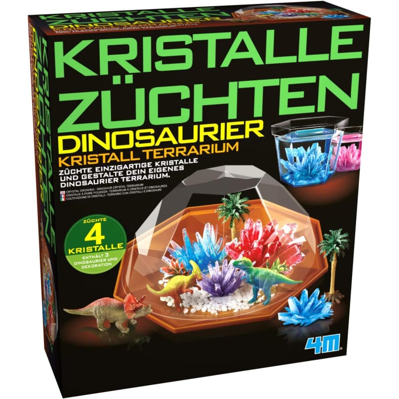 Terrario De Cristales Con Dinosaurios Crystal Growing 4M