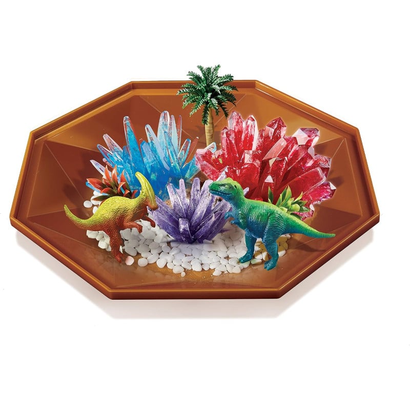 Terrario De Cristales Con Dinosaurios Crystal Growing 4M
