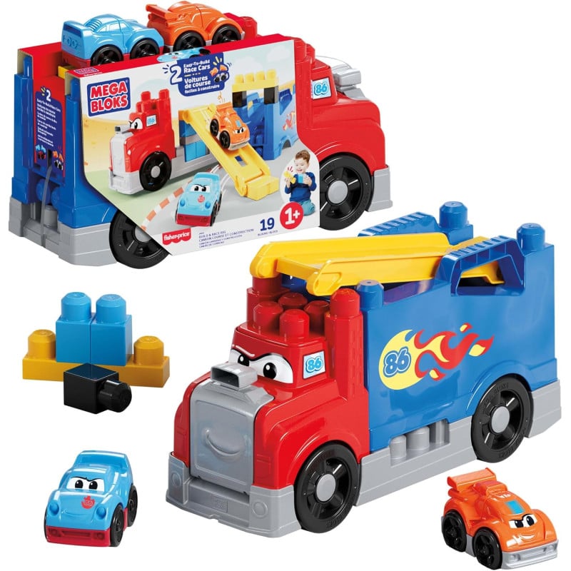 Fisher Price Camión De Carreras Con Pista Mega Bloks