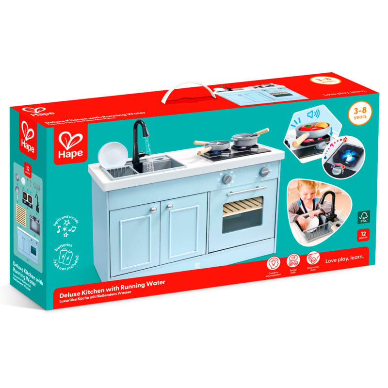 Hape Cocina Deluxe Con Fregadero Real