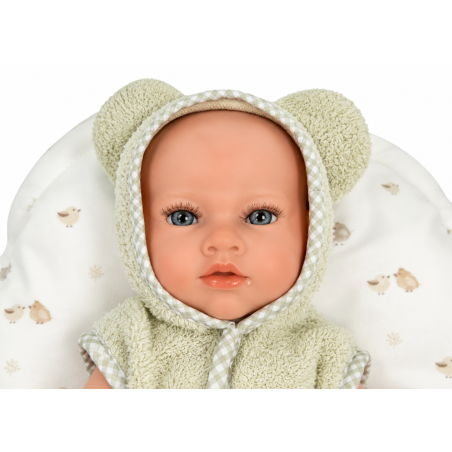 Muñeco Reborn Arias Max Beige de 38 cm con Cojín