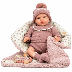 Muñeca Reborn Arias Greta Rosa de 40 cm con Manta 2