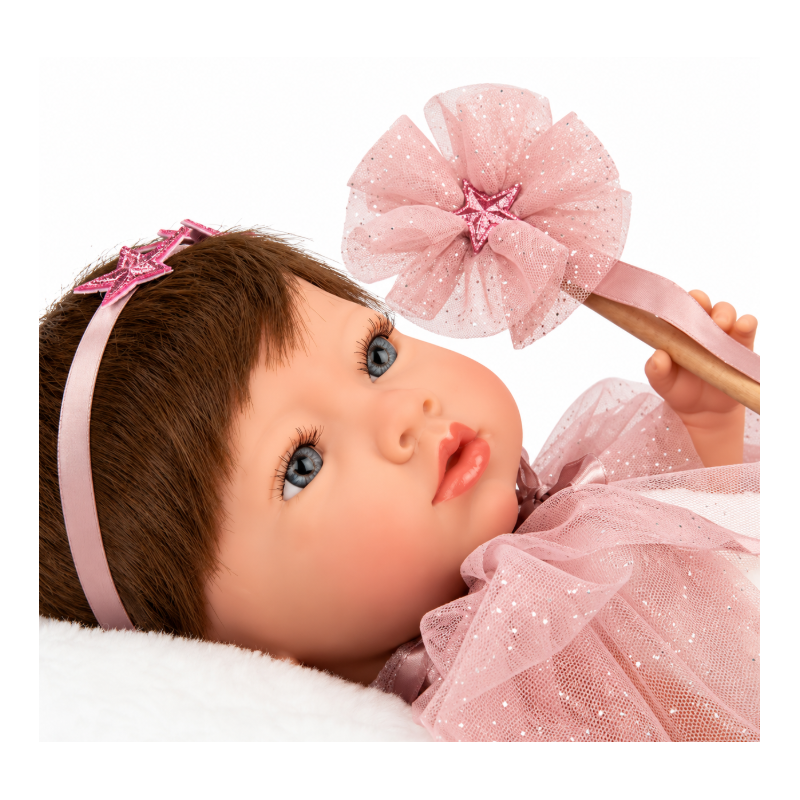 Muñeca Reborn Arias Princess Rosa de 38 cm con Manta