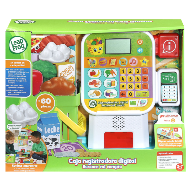 Leap Frog Caja Registradora Digital Escaneo Mi Compra