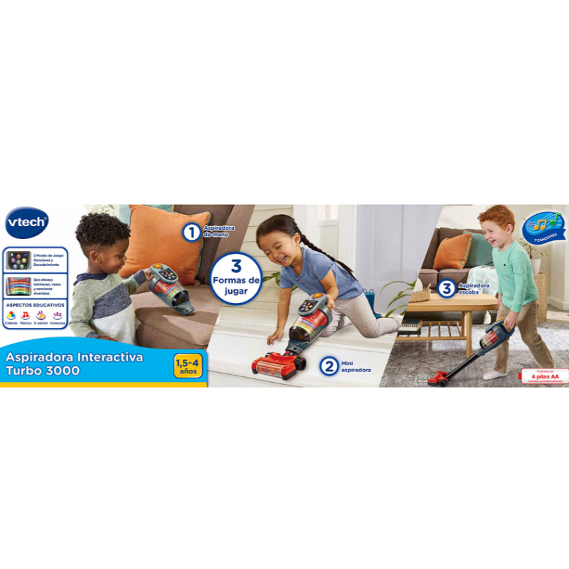 VTech Aspiradora Interactiva Turbo 3000