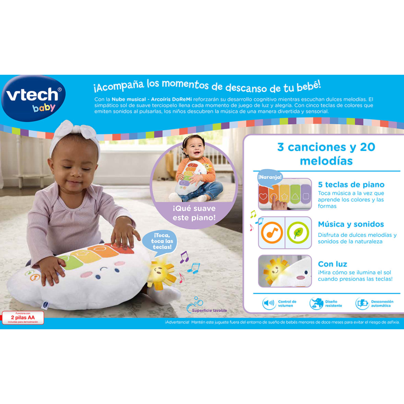 VTech Nube Musical Arcoíris DoReMi