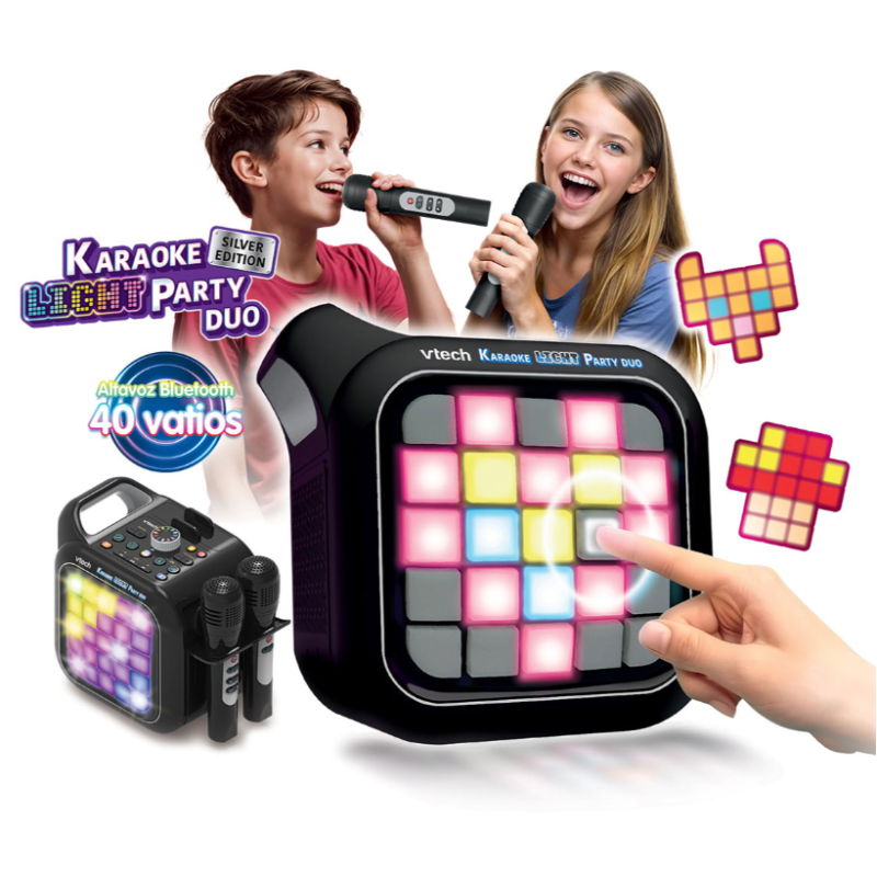 VTech Karaoke Light Party Duo Silver Edition