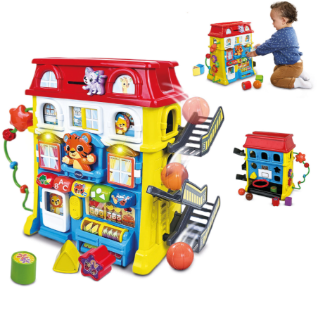 VTech Megacasa Multi-Actividades Bloque Vecinal Vecinos Y Amigos