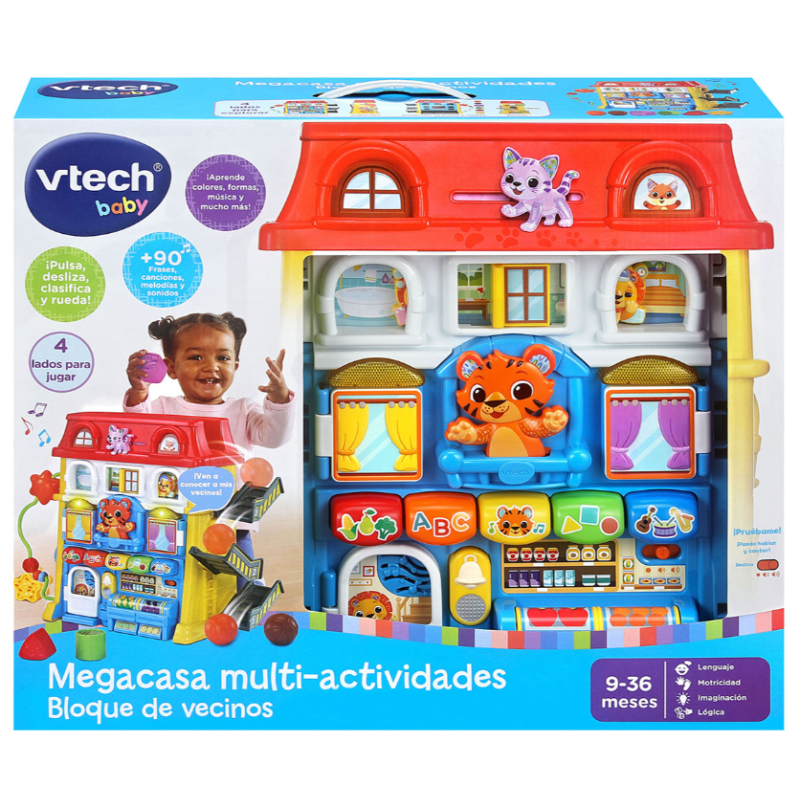 VTech Megacasa Multi-Actividades Bloque Vecinal Vecinos Y Amigos