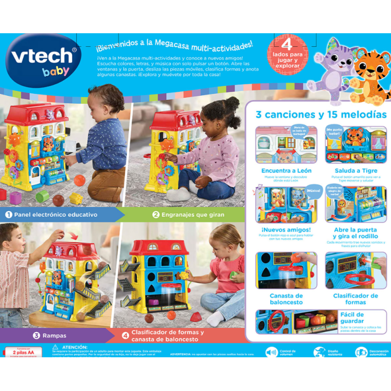 VTech Megacasa Multi-Actividades Bloque Vecinal Vecinos Y Amigos