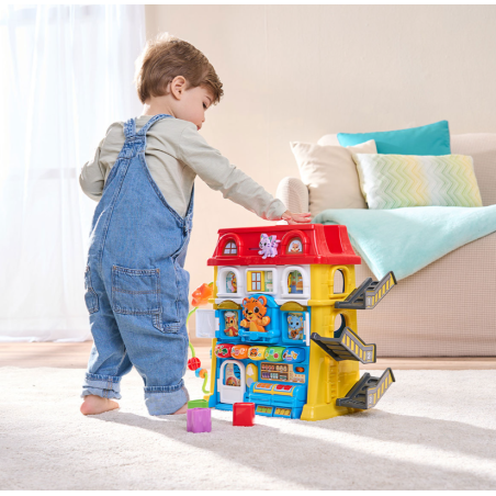 VTech Megacasa Multi-Actividades Bloque Vecinal Vecinos Y Amigos