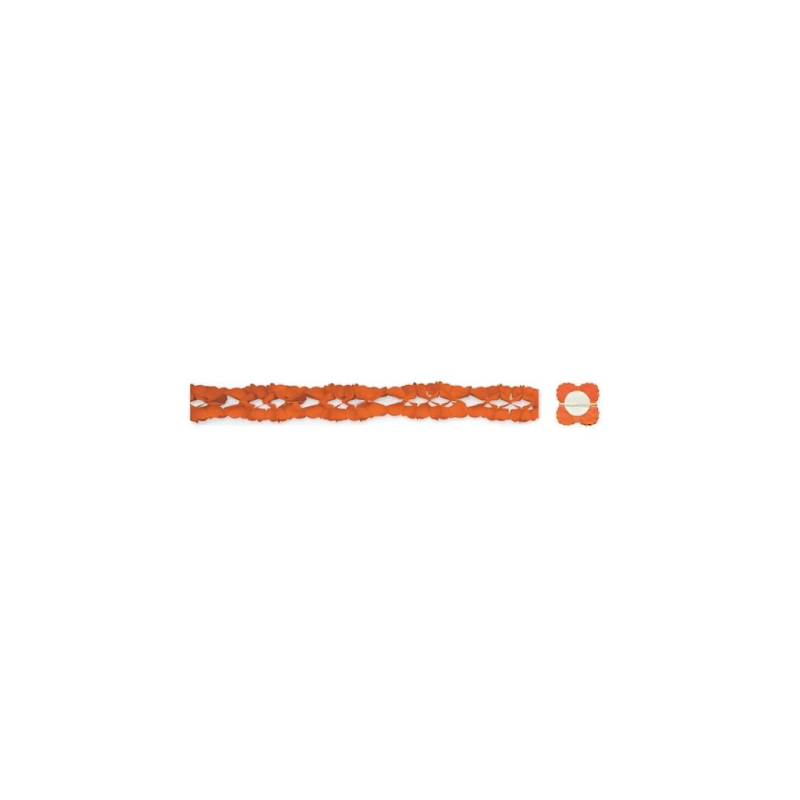 Guirnalda de Papel Naranja 4 M