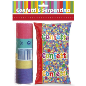 Pack de Confeti y Serpentinas Multicolor