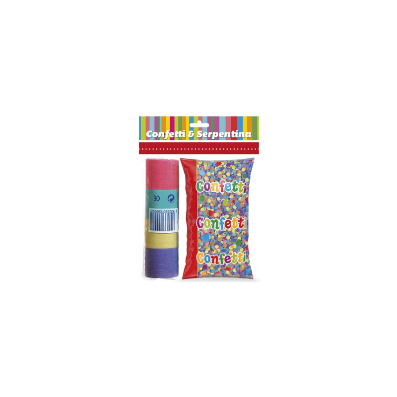 Pack de Confeti y Serpentinas Multicolor