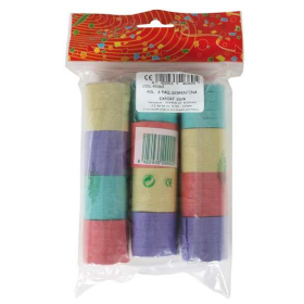 Pack de 3 Serpentinas de Papel Multicolor