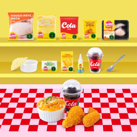 Zuru Slime Mart Cesta De La Compra Pequeña Comida Rápida Serie 2