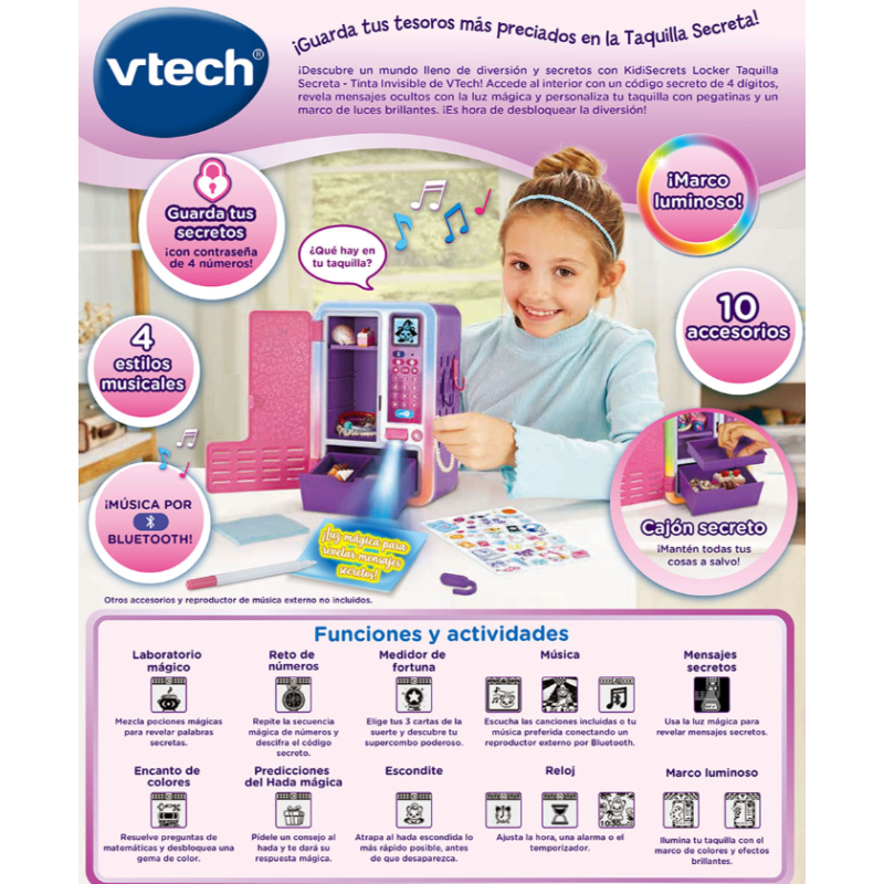 VTech KidiSecrets Locker Taquilla Secreta Tinta...