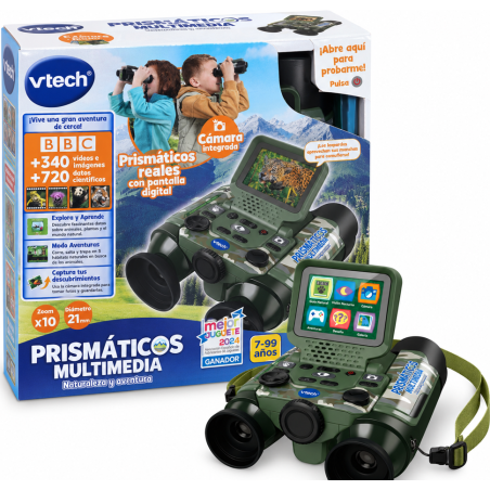 VTech Prismáticos Multimedia Naturaleza Y Aventura Camuflaje De Vtech