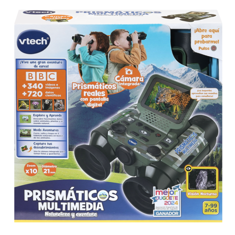 VTech Prismáticos Multimedia Naturaleza Y Aventura Camuflaje