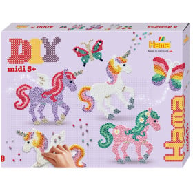Hama Beads Midi Kit Unicornios 4000 Piezas