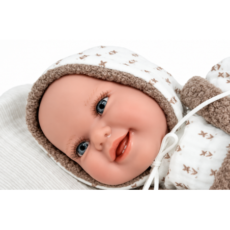 Muñeco Elegance Arias Babyto Marrón de 35 cm con Manta