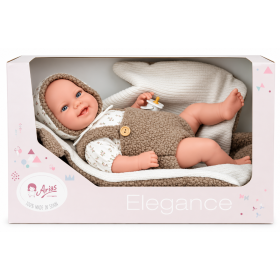 Muñeco Elegance Arias Babyto Marrón de 35 cm con Manta 2