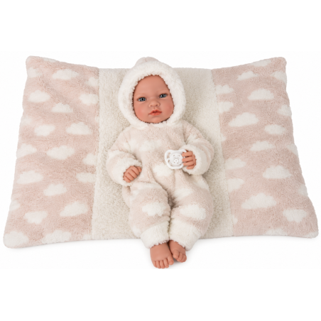 Muñeco Elegance Arias Aria Rosa de 38 cm con Cojín y Chupete