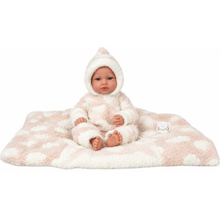 Muñeco Elegance Arias Aria Rosa de 38 cm con Cojín y Chupete