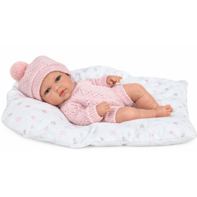 Muñeca Elegance Arias Natal Rosa de 30 cm con Cojín y Cuerpo de Vinilo