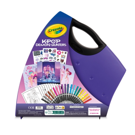 Maletín de Arte KPop Demon Hunters Crayola 60 Piezas