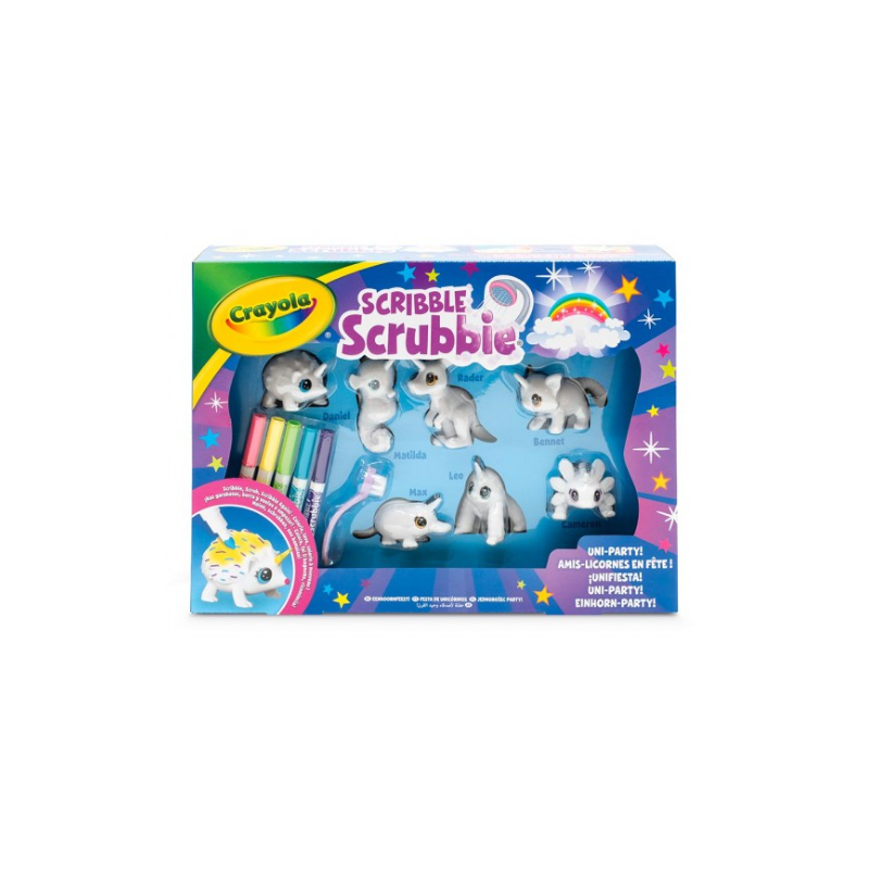 Crayola Scribble Scrubbie Unicornios Pack de 7 Mascotas