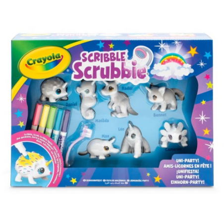 Crayola Scribble Scrubbie Unicornios Pack de 7 Mascotas