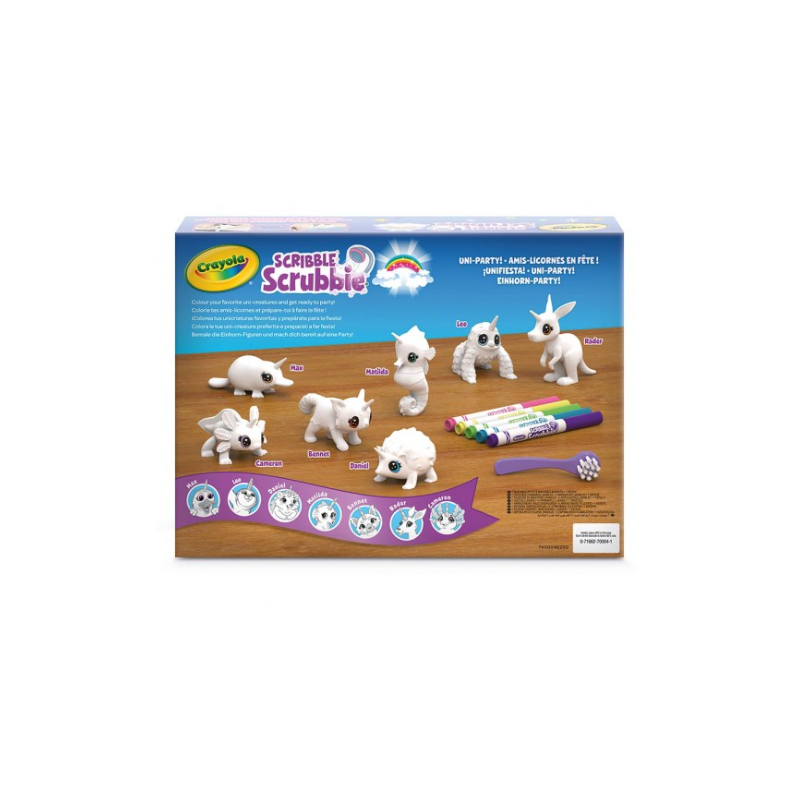 Crayola Scribble Scrubbie Unicornios Pack de 7 Mascotas