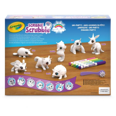 Crayola Scribble Scrubbie Unicornios Pack de 7 Mascotas