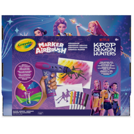 Aerógrafo Creativo Crayola KPop Demon Hunters