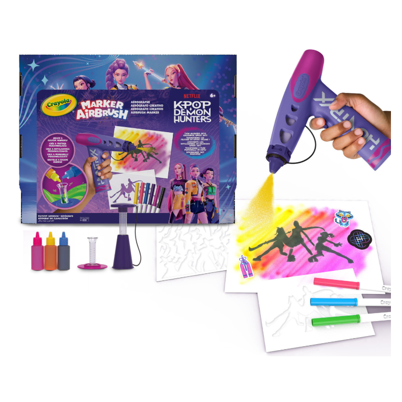 Aerógrafo Creativo Crayola KPop Demon Hunters