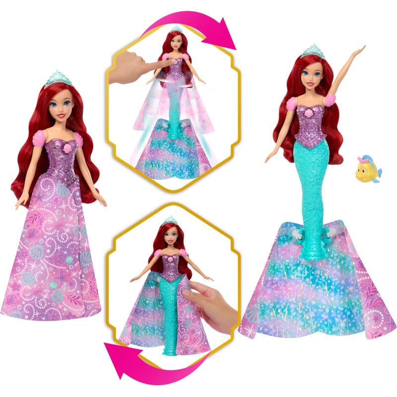 Princesa Ariel Transformación Mágica 2 En 1