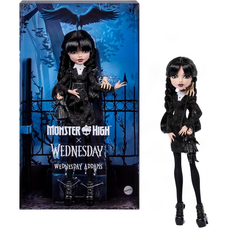 Monster High x Miércoles Addams Wednesday De Mattel