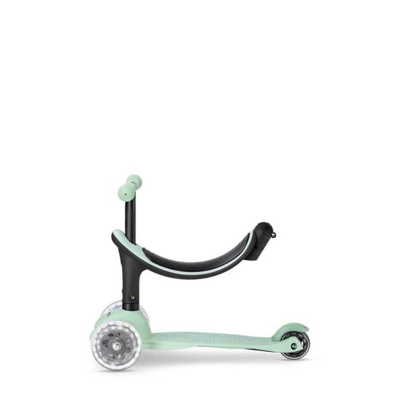 Micro Patinete Mini 4 En 1 Deluxe Led Menta