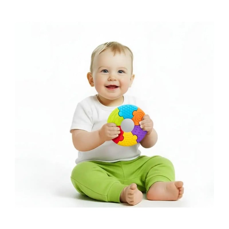 Soft Bibi Puzzle Sensorial Circular De Texturas